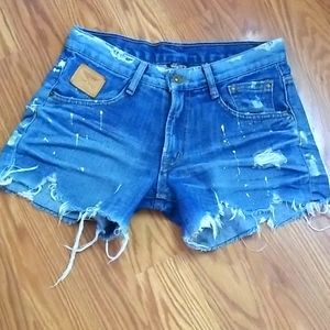Aing company Y2k vintage shorts‎ size s Festival Distressing